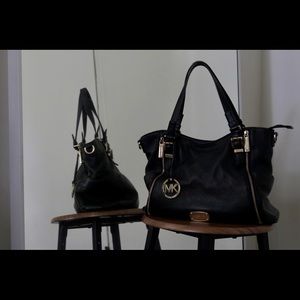 Black Michael Kors Leather Purse